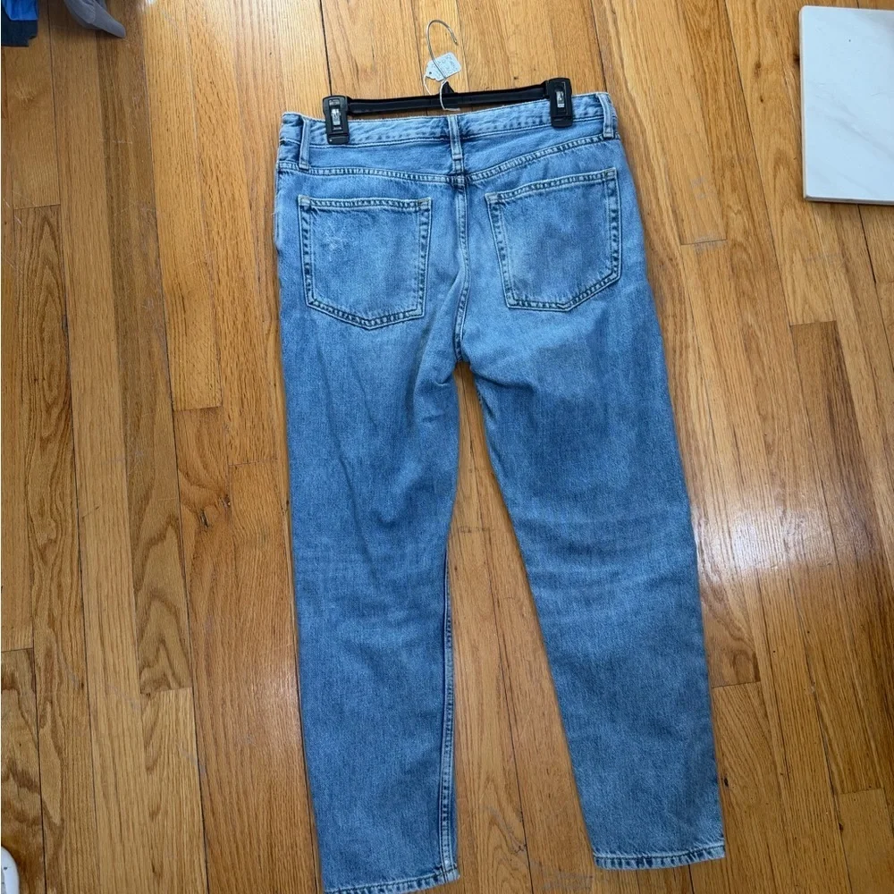 Topshop Moto Hayden Light Blue Distressed Jeans #0022